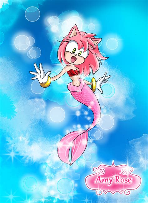 amy rose as a mermaid|Amy Rose as a Mermaid 1 by sonamyartist on DeviantArt.